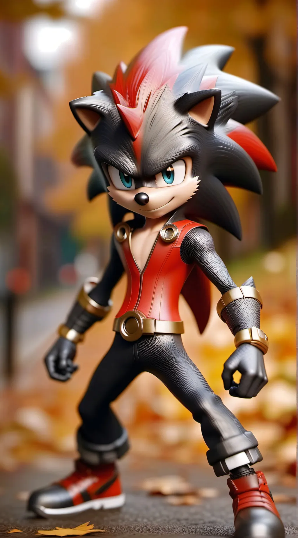 ai character: shadow background