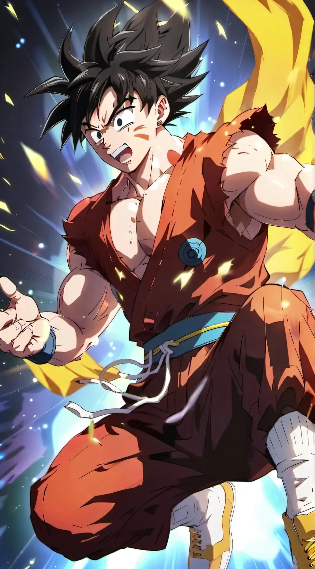 ai character: Goku  background