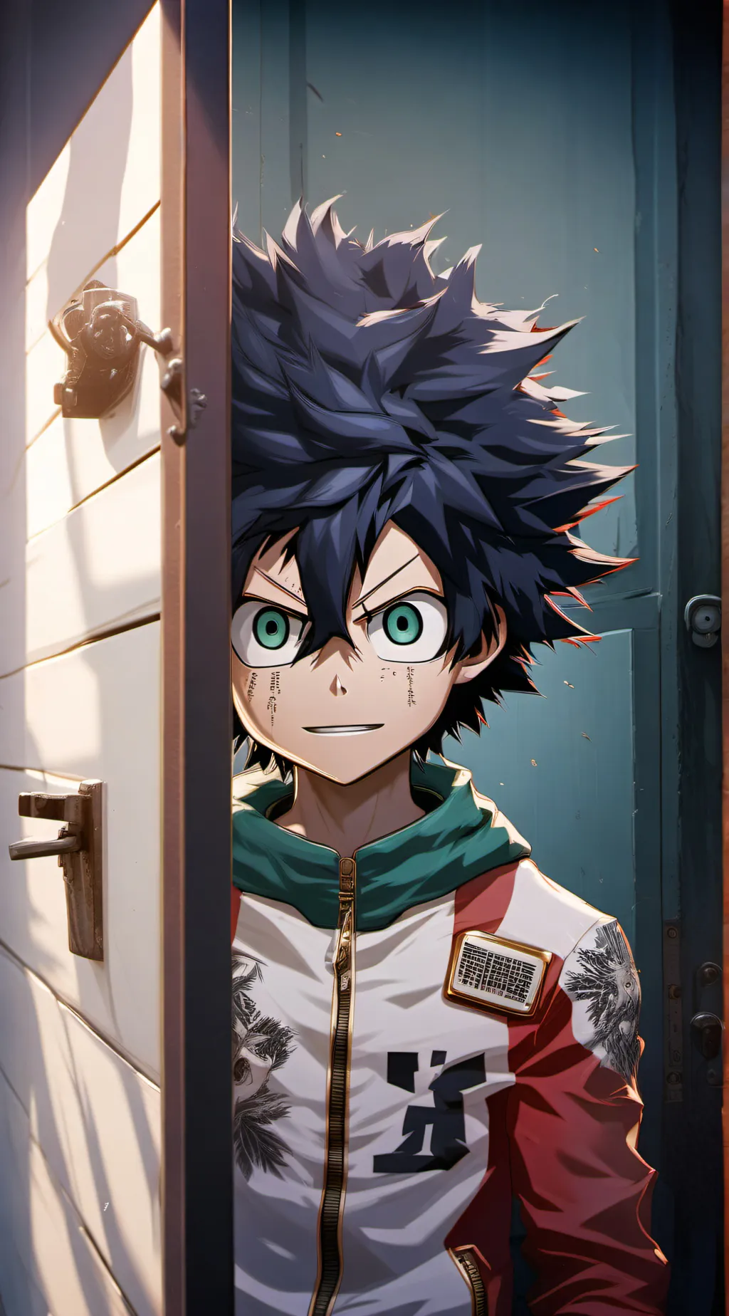 ai character: Mha door dong ditc background