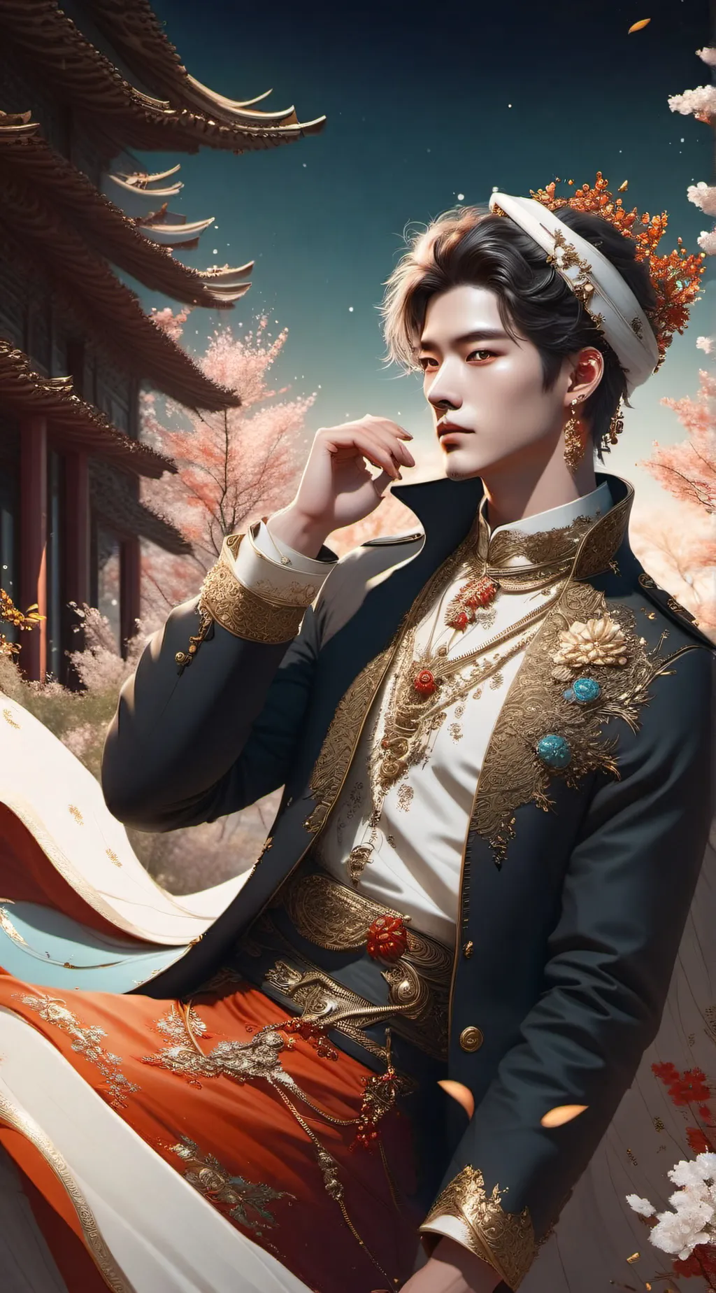 ai character: Sebastian  background