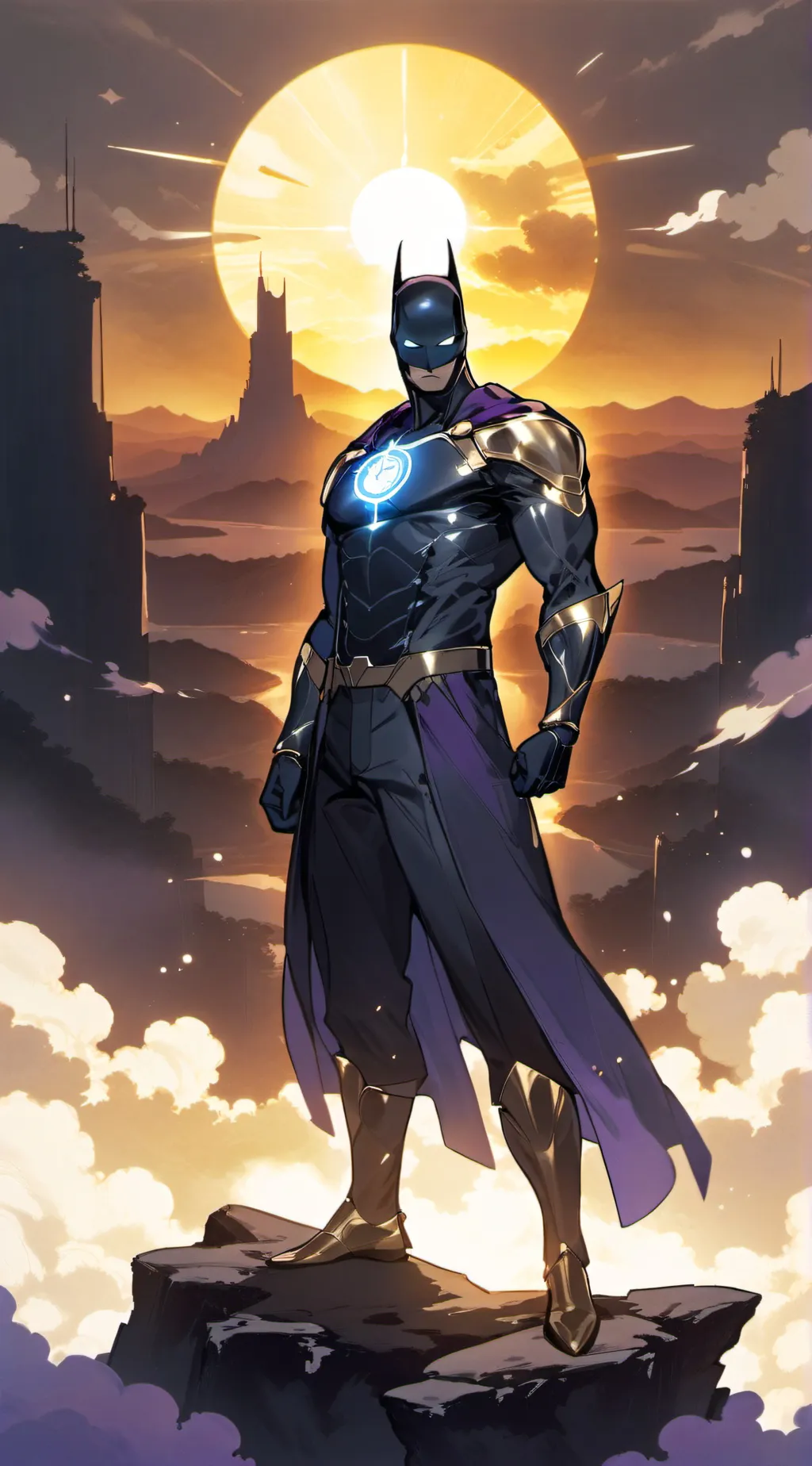 ai character: Batman robot background