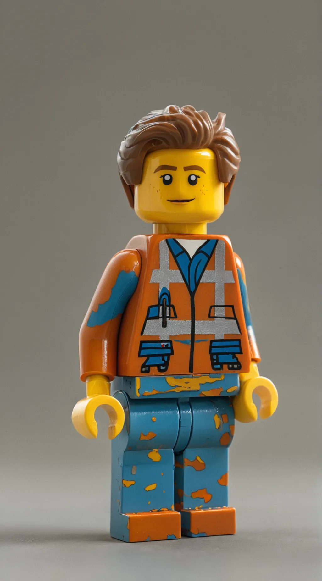 ai character: lego figure background