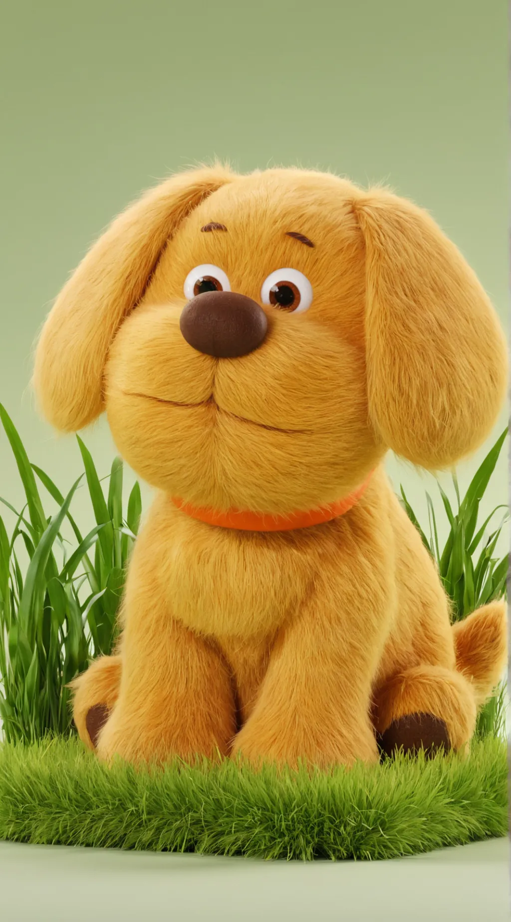 ai character: Dog Plush background