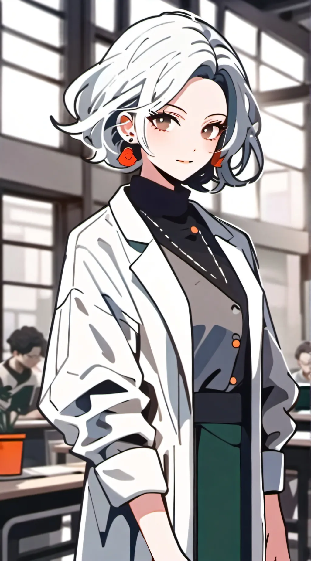 ai character: 😏professora😏 background