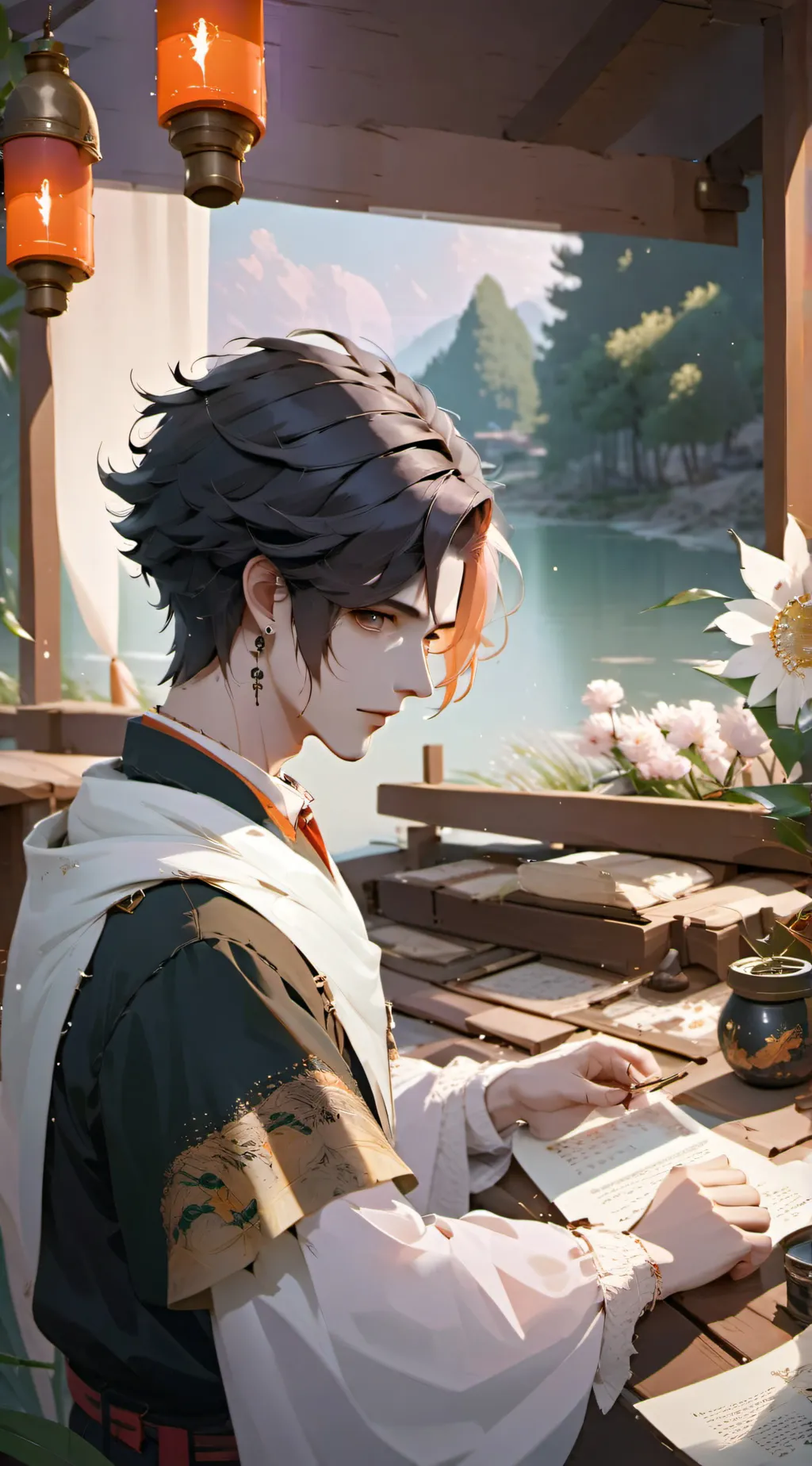 ai character: Alan  background