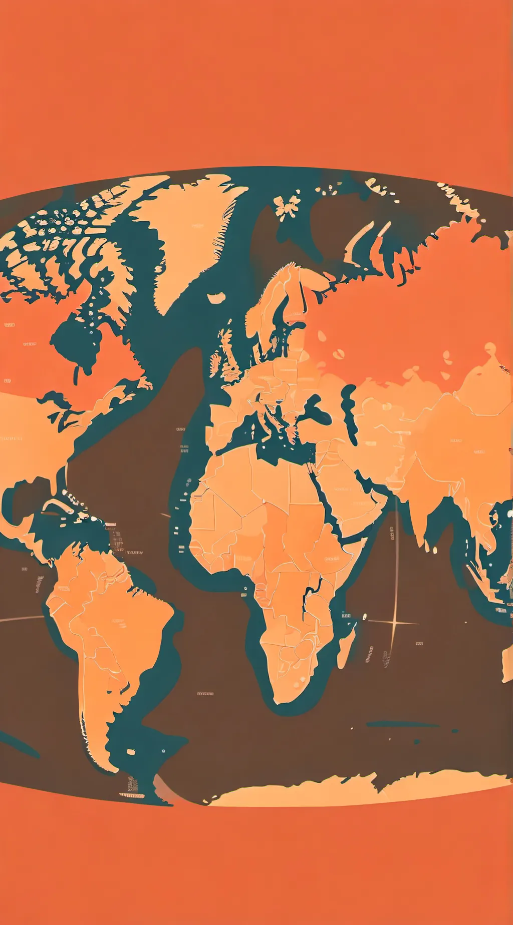 ai character: world map background