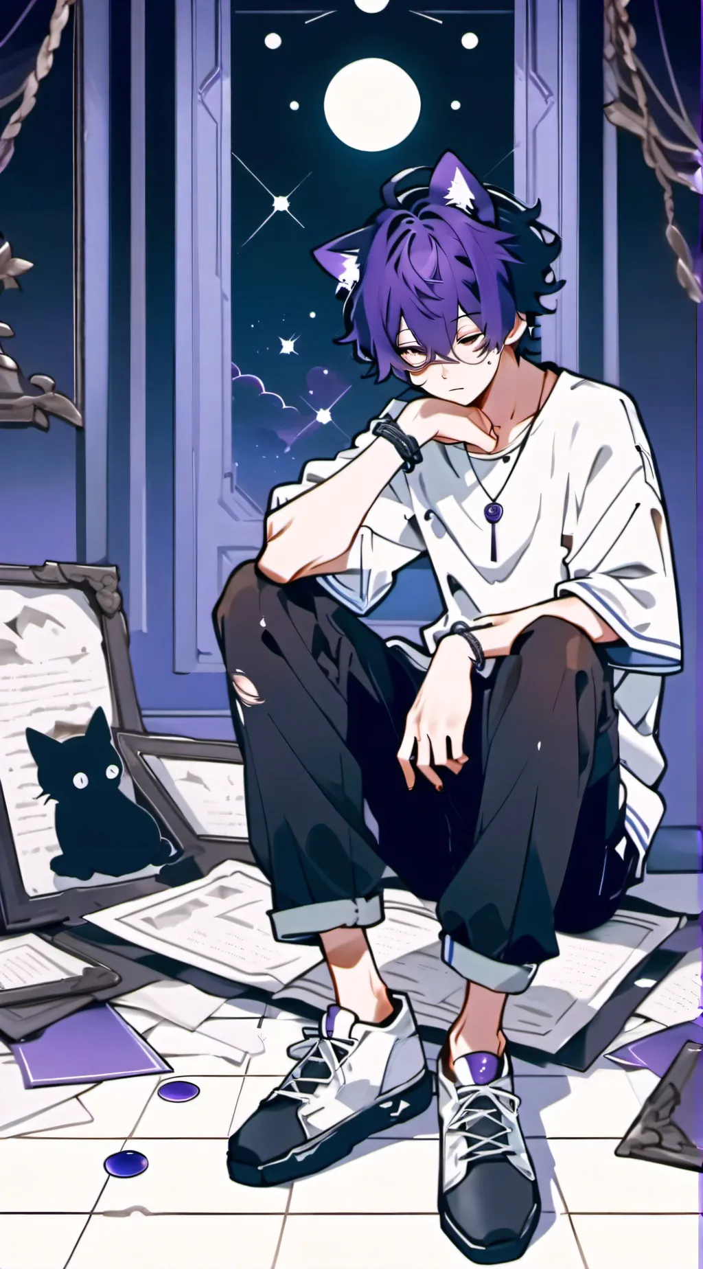 ai character: Catnap background