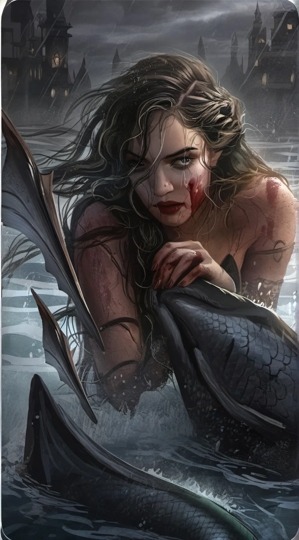 ai character: Bubbles background