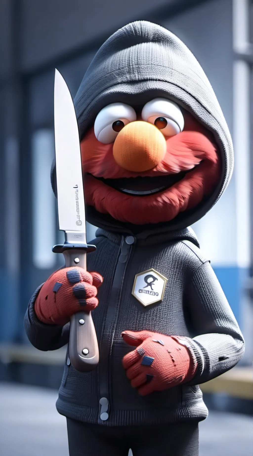 ai character: killer elmo background