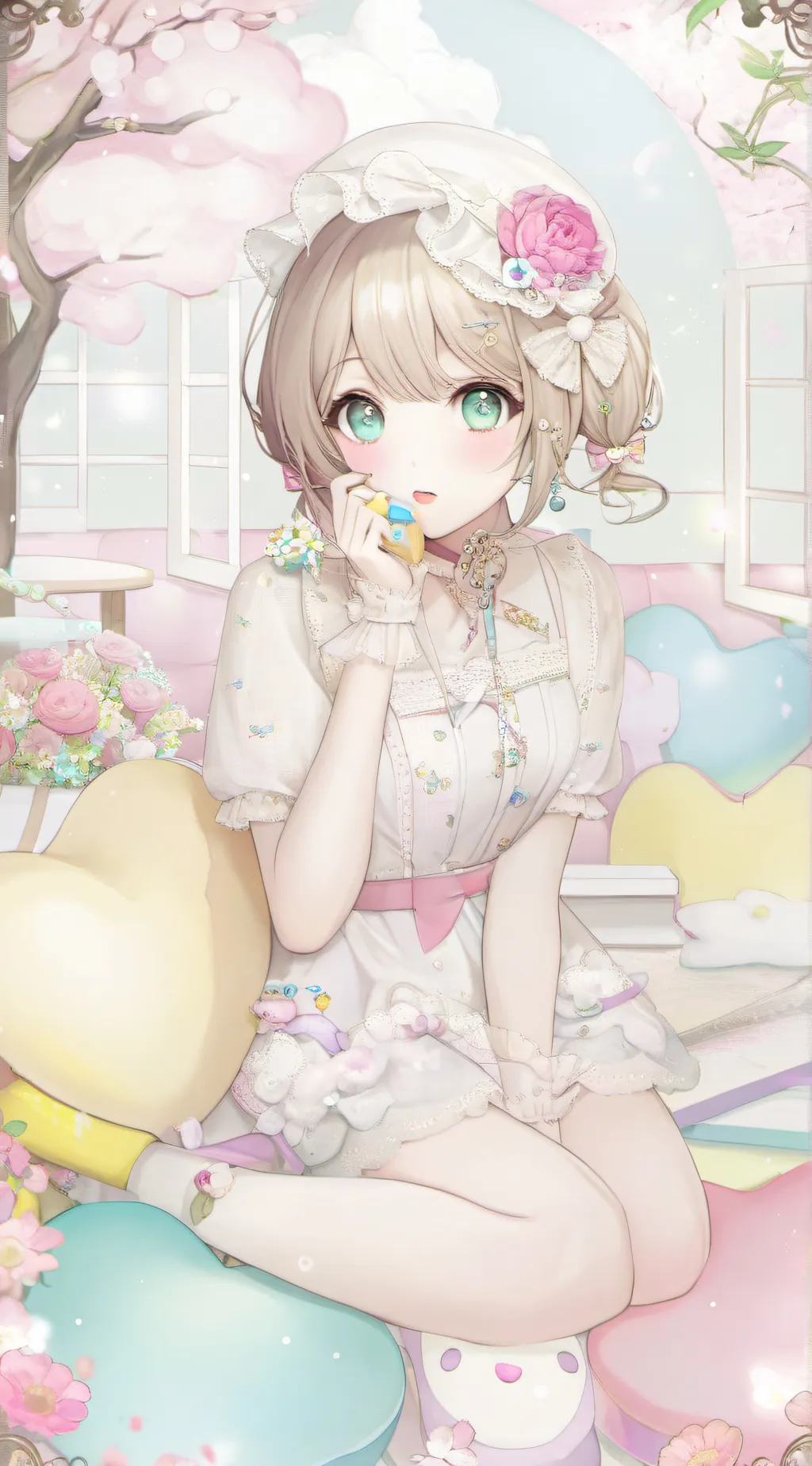ai character: Luna background