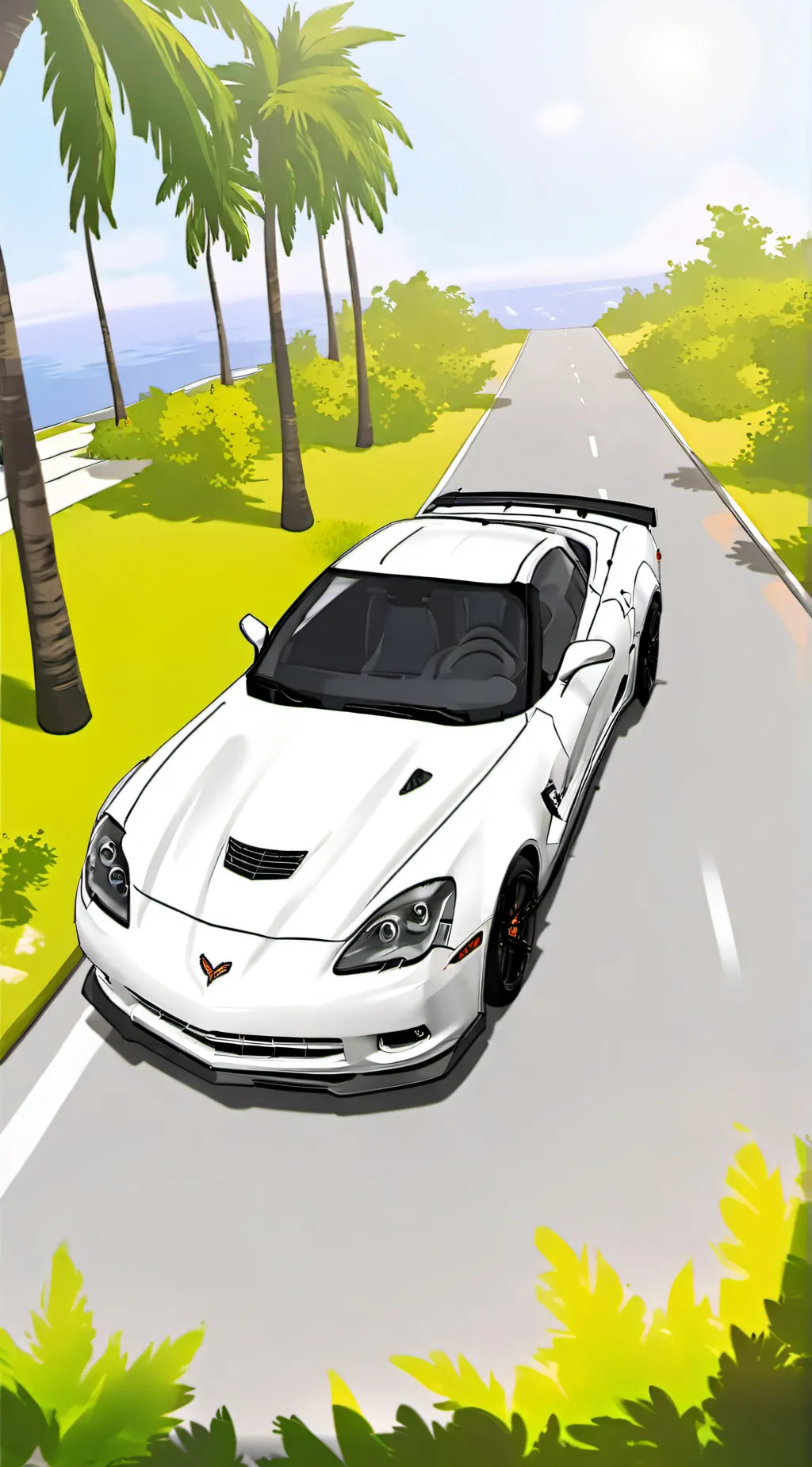 ai character: corvette z1  background
