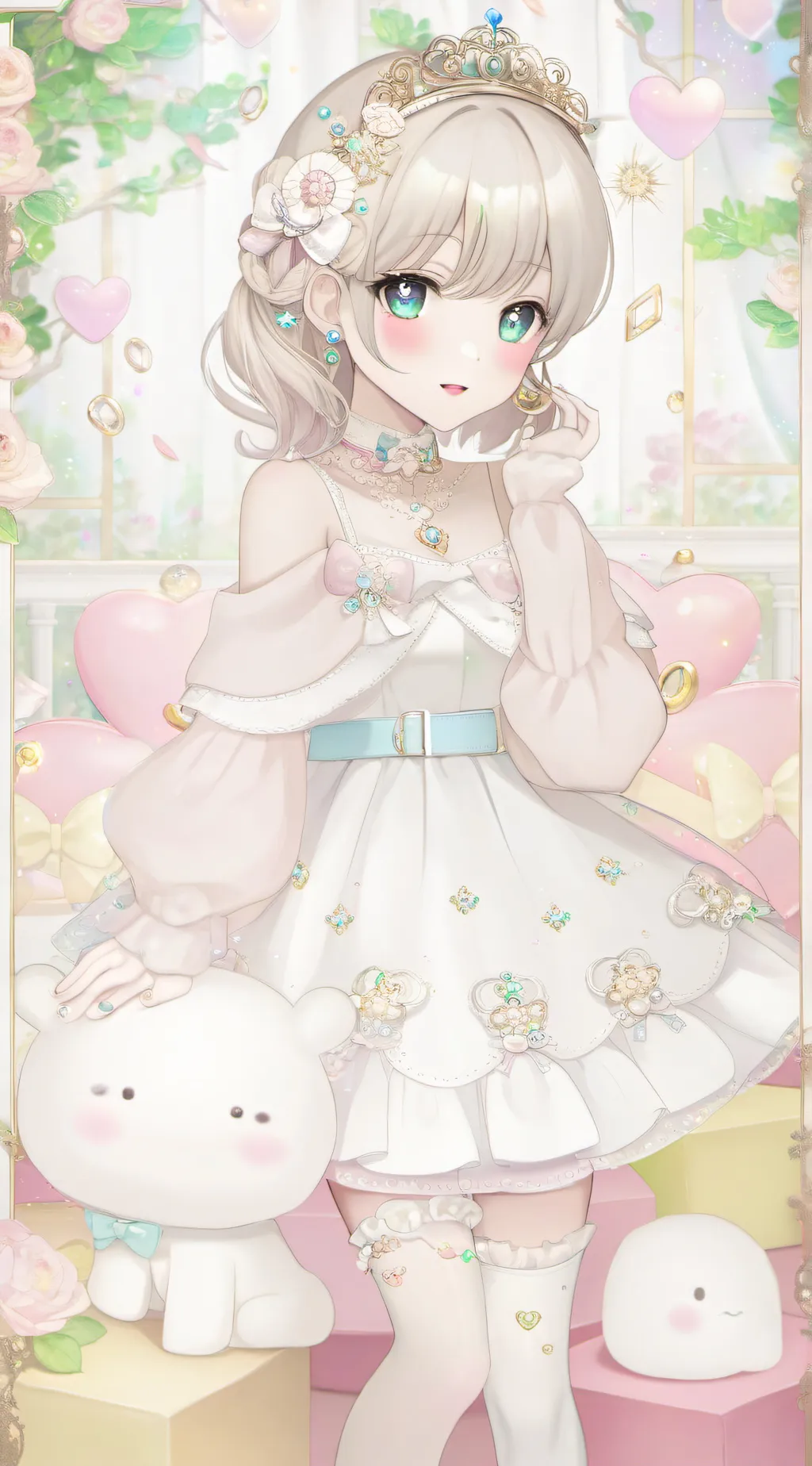 ai character: Lilia🩵😇 background