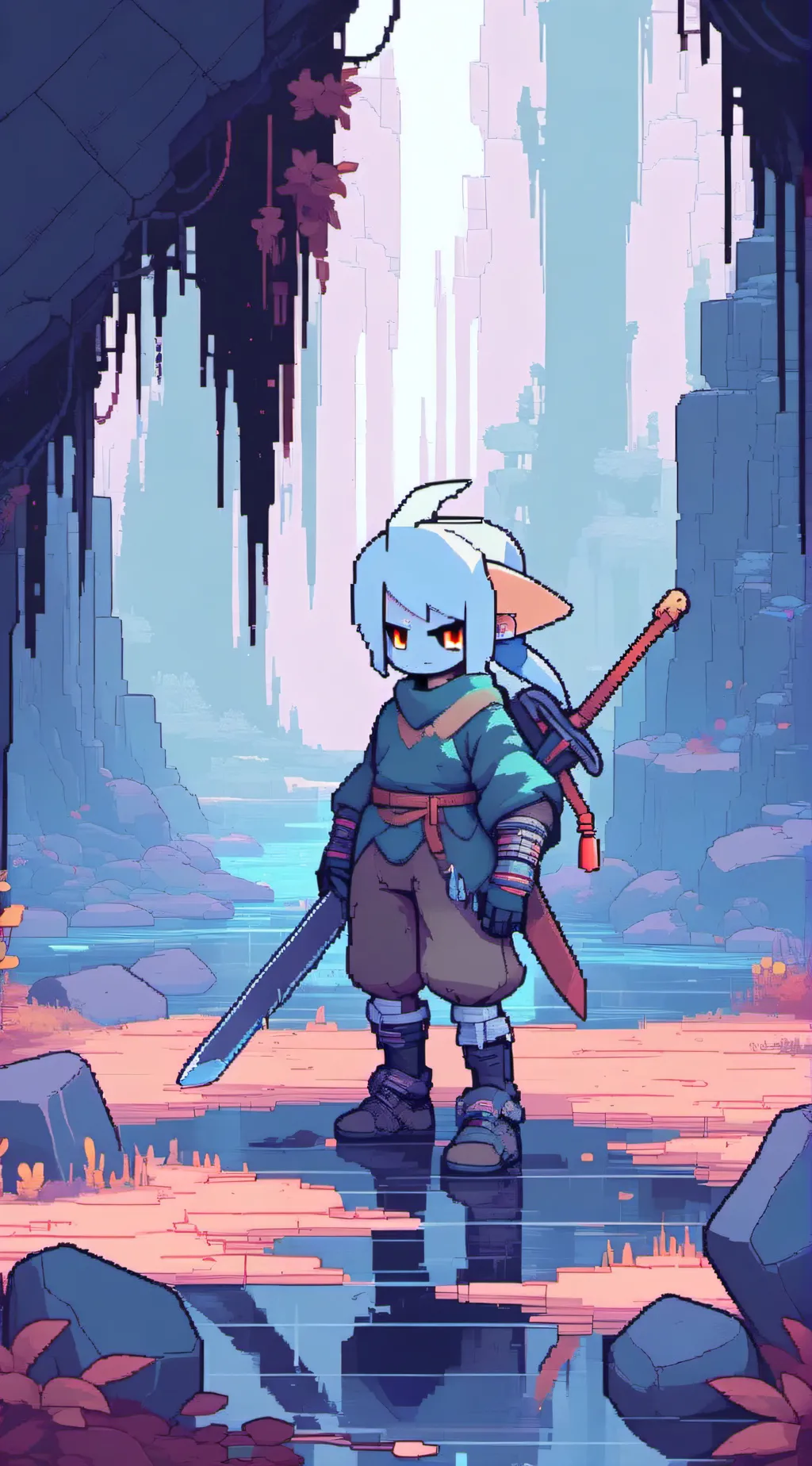 ai character: undertale background