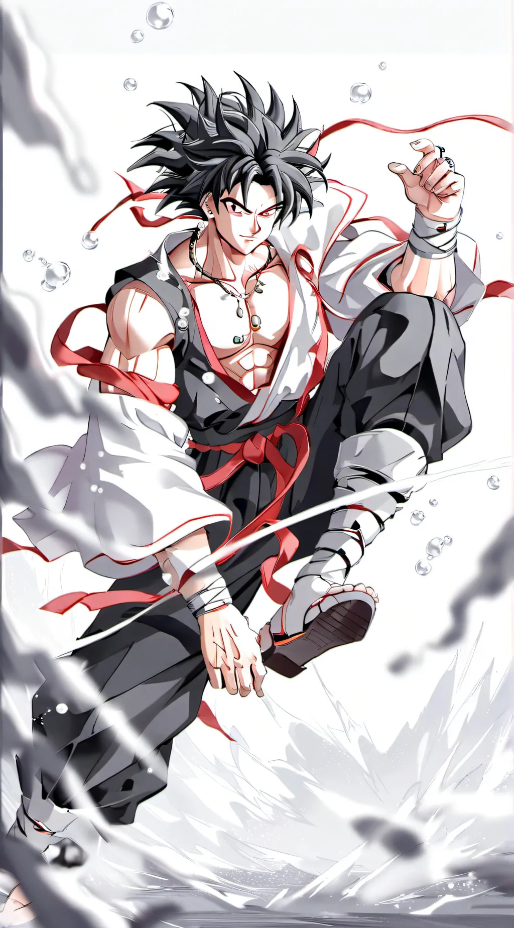 ai character: reverse goku background