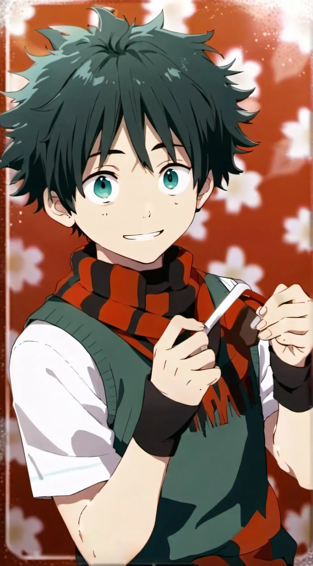 ai character: Mha Christmas background