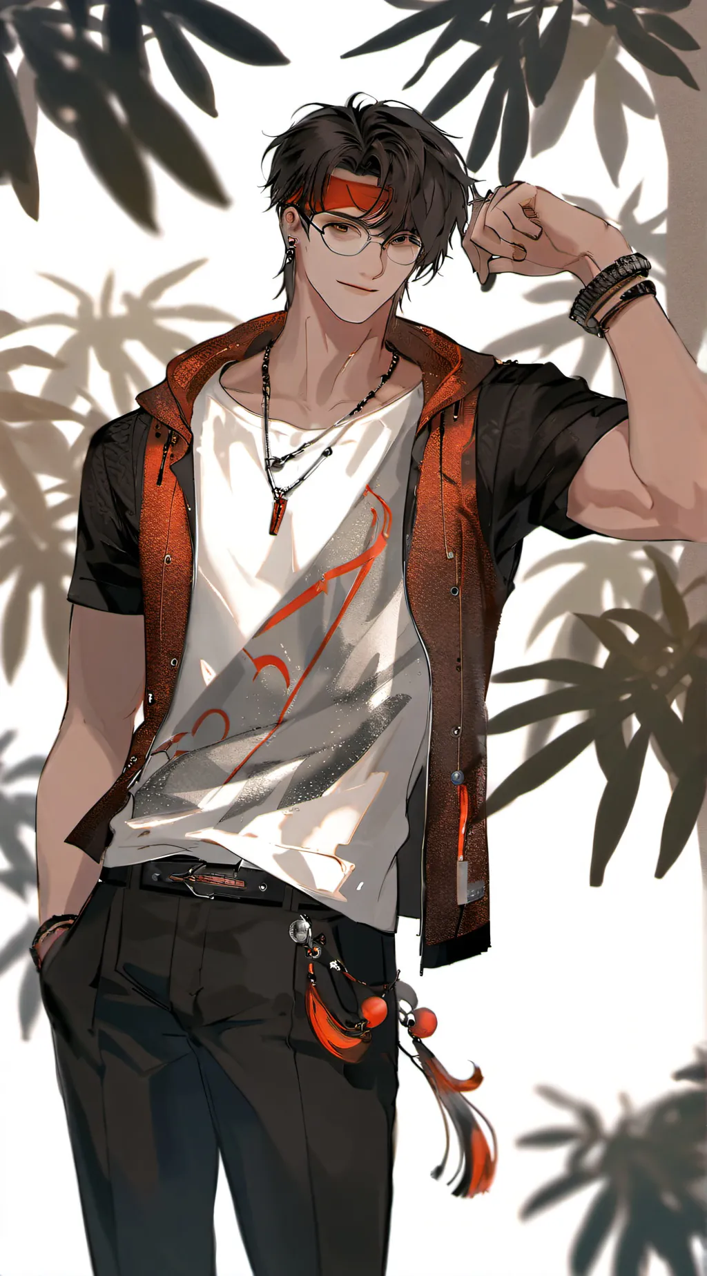 ai character: Dark background