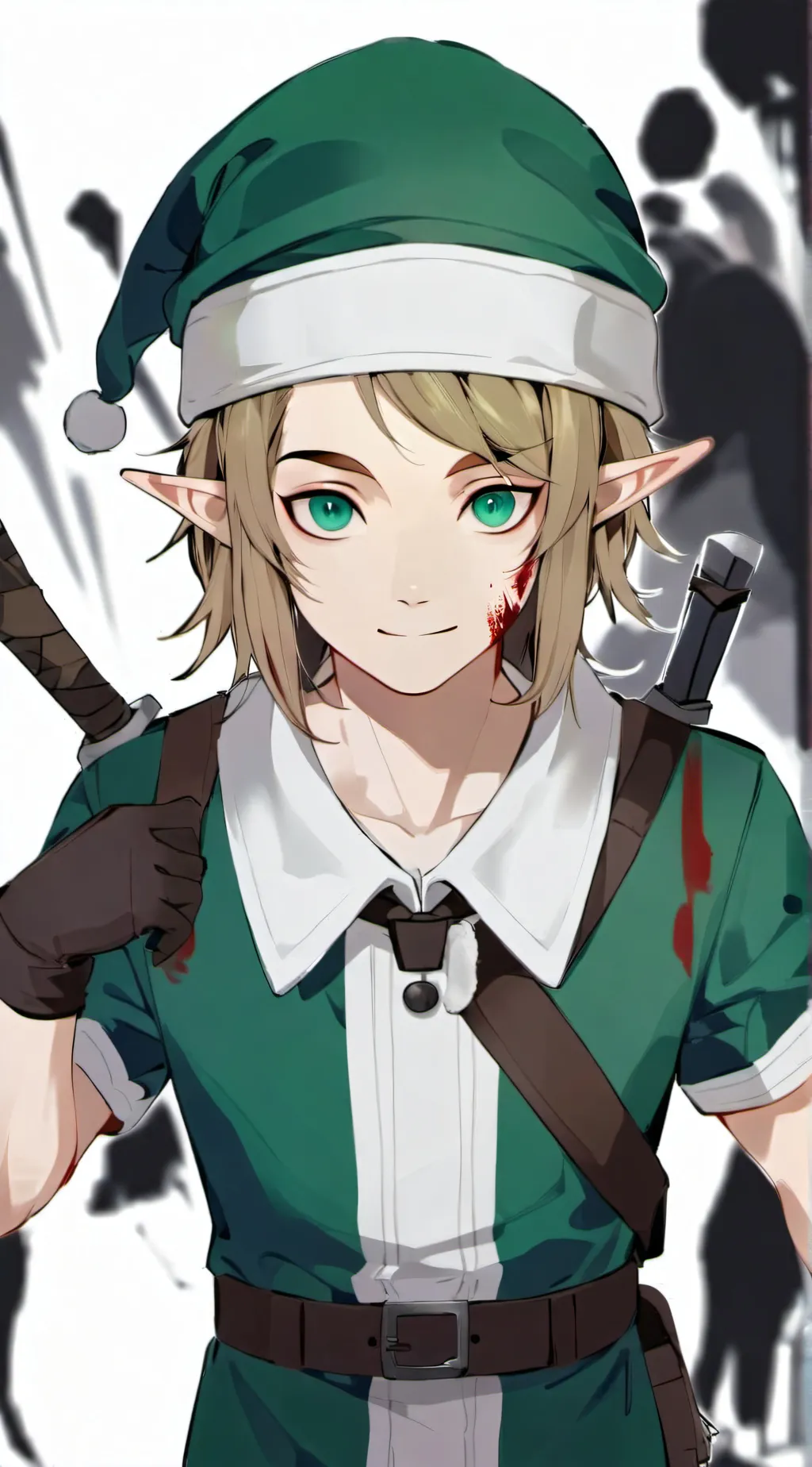 ai character: ben drowned  background