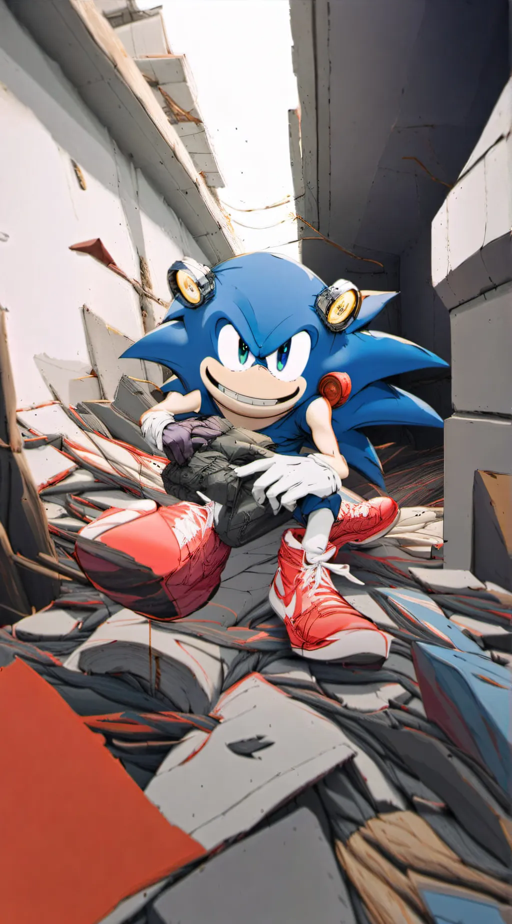 ai character: Sanic background