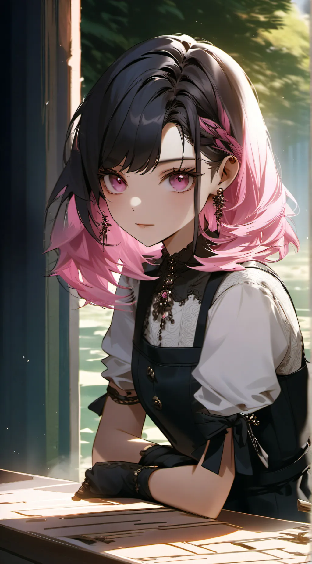 ai character: Onicha chan background