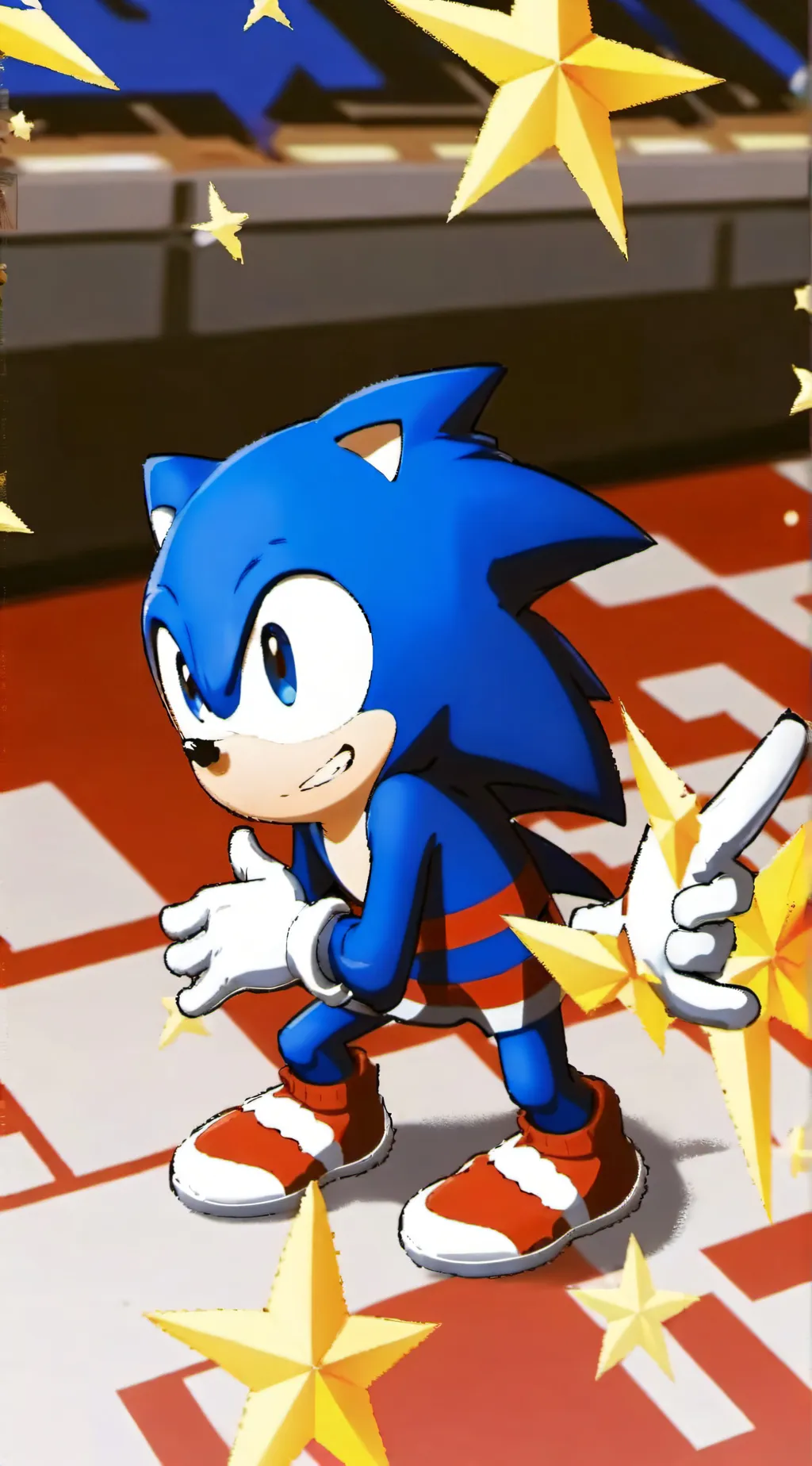 ai character: sonic the hedgehog background