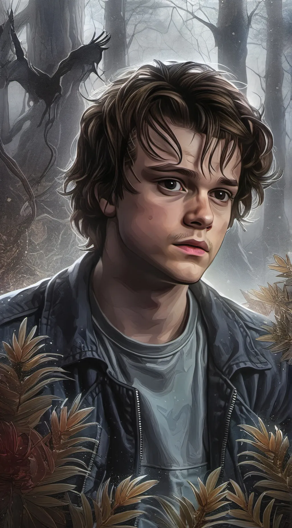 ai character: STEVE HARRINGTON background