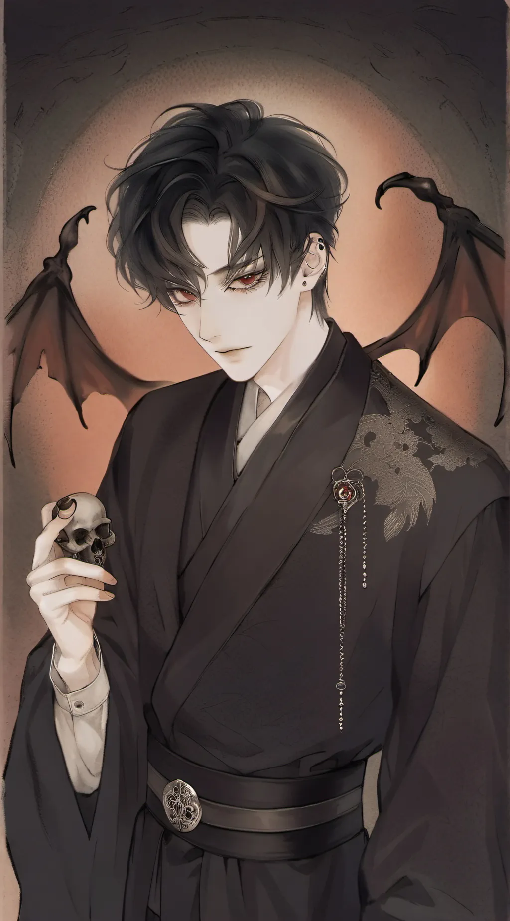ai character: ☾𝔄𝔷𝔞𝔷𝔢𝔩☽ background