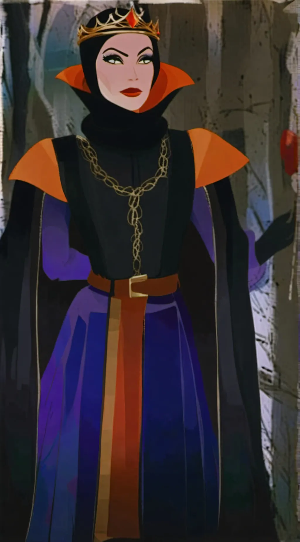 ai character: Evil queen/Gilhide background