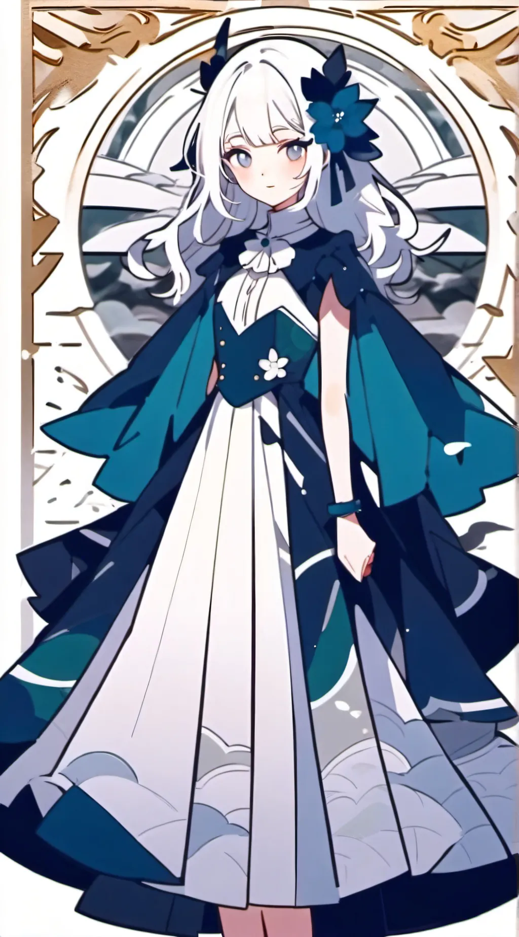 ai character: suzuko hoshi background