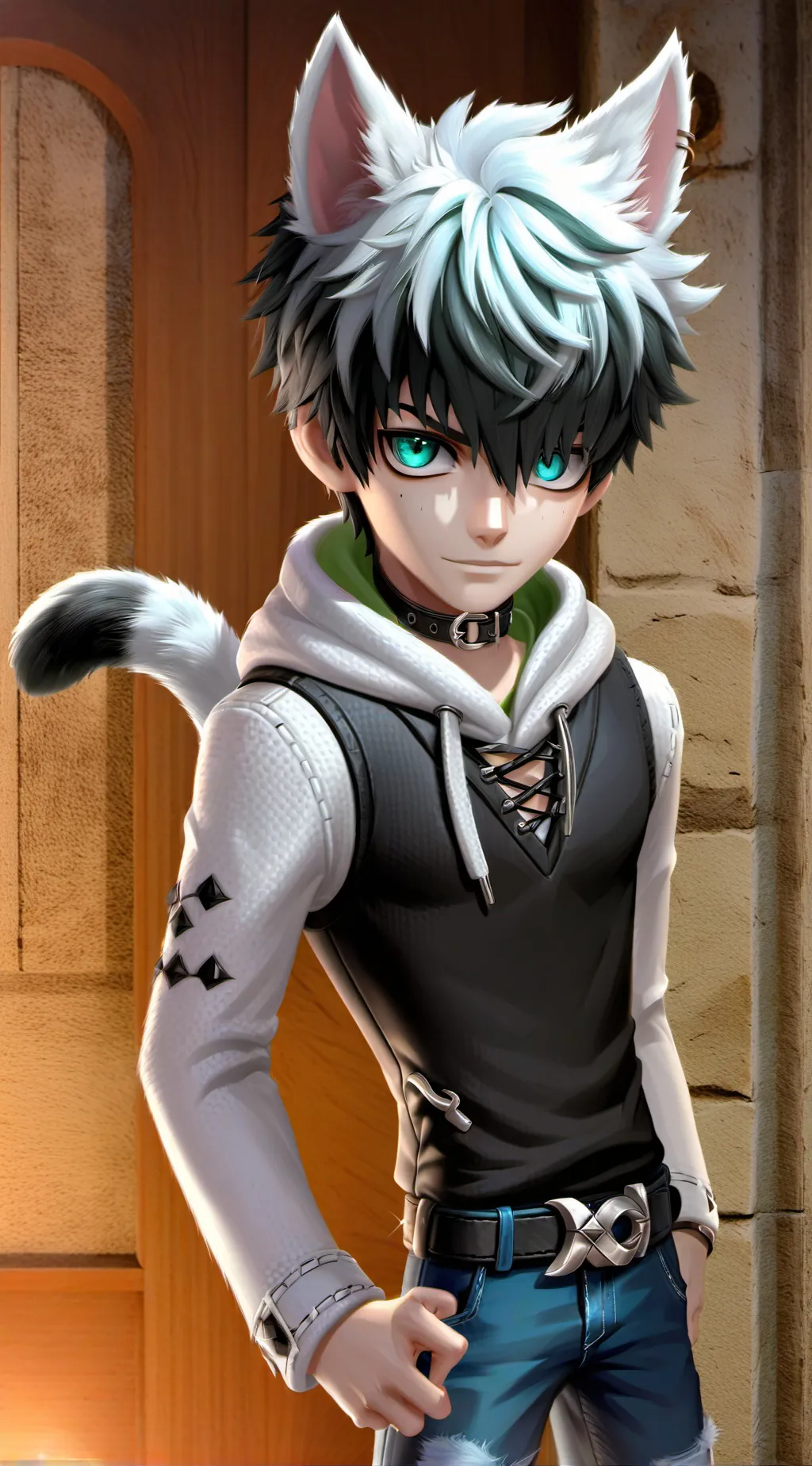 ai character: Bone background