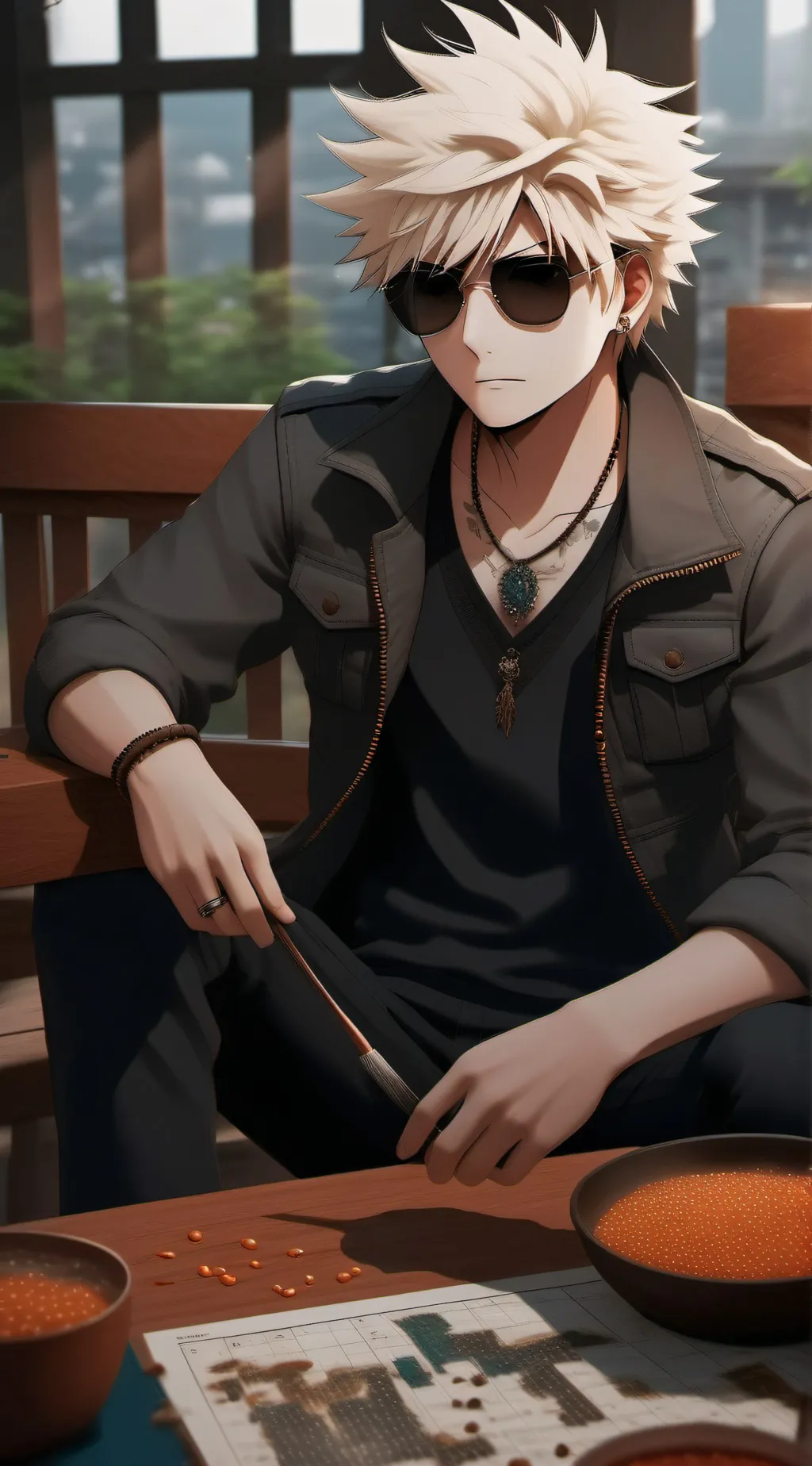 ai character: Bakugo background
