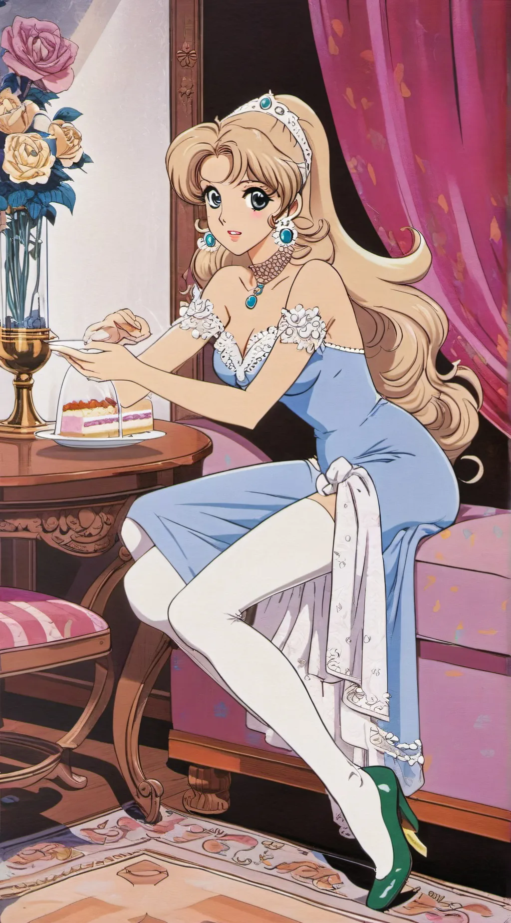 ai character: Cenicienta  background