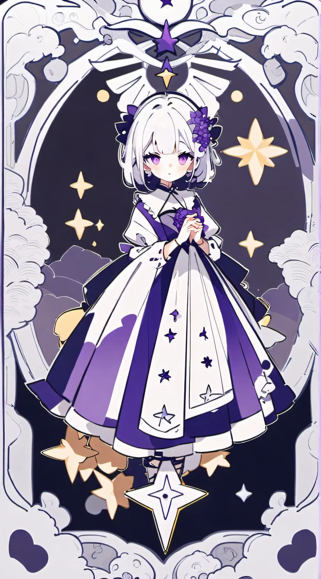 ai character: Cores background