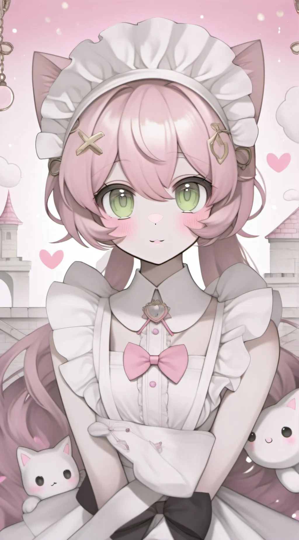 ai character: UwU Cat background