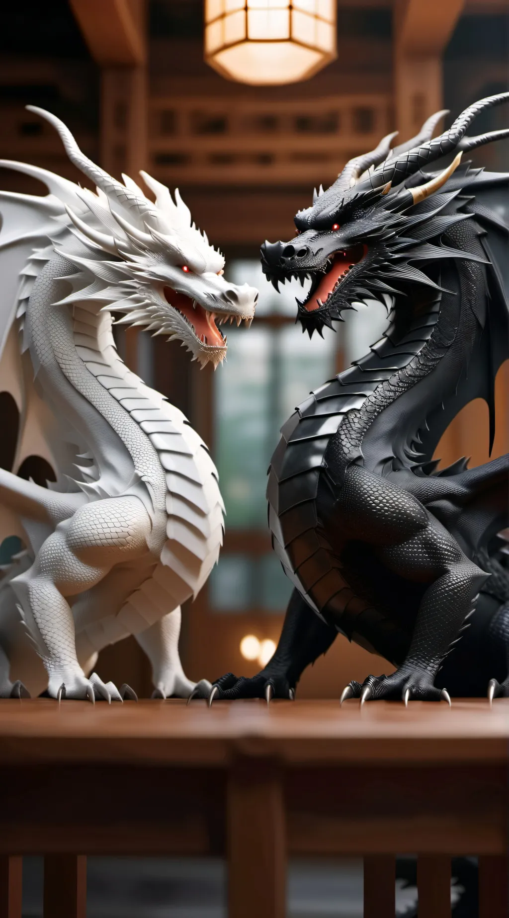 ai character: 2 dragons background