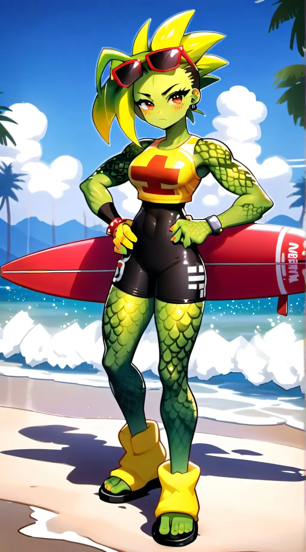 ai character: Pine Aprilia  background