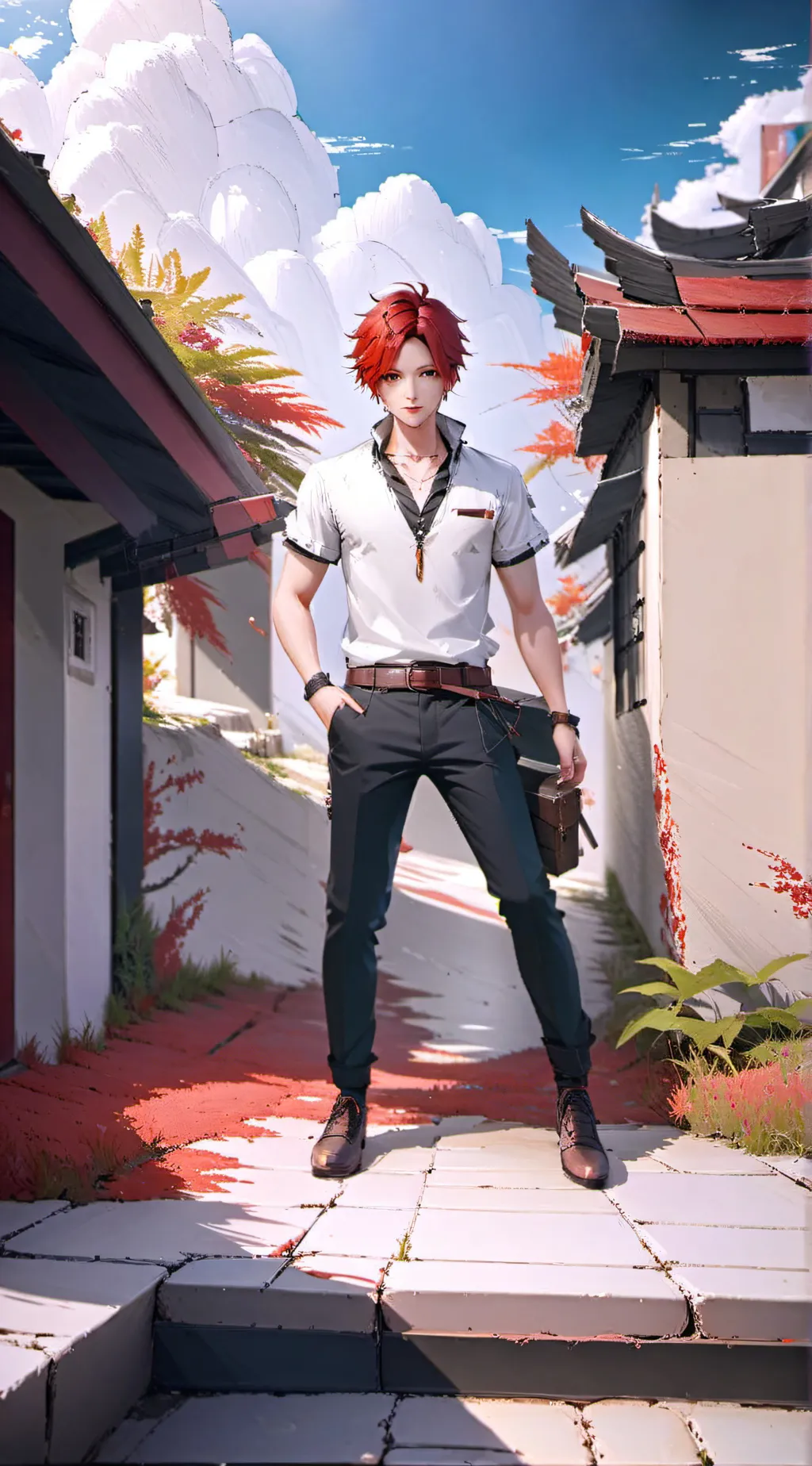 ai character: serving karma 💀 background