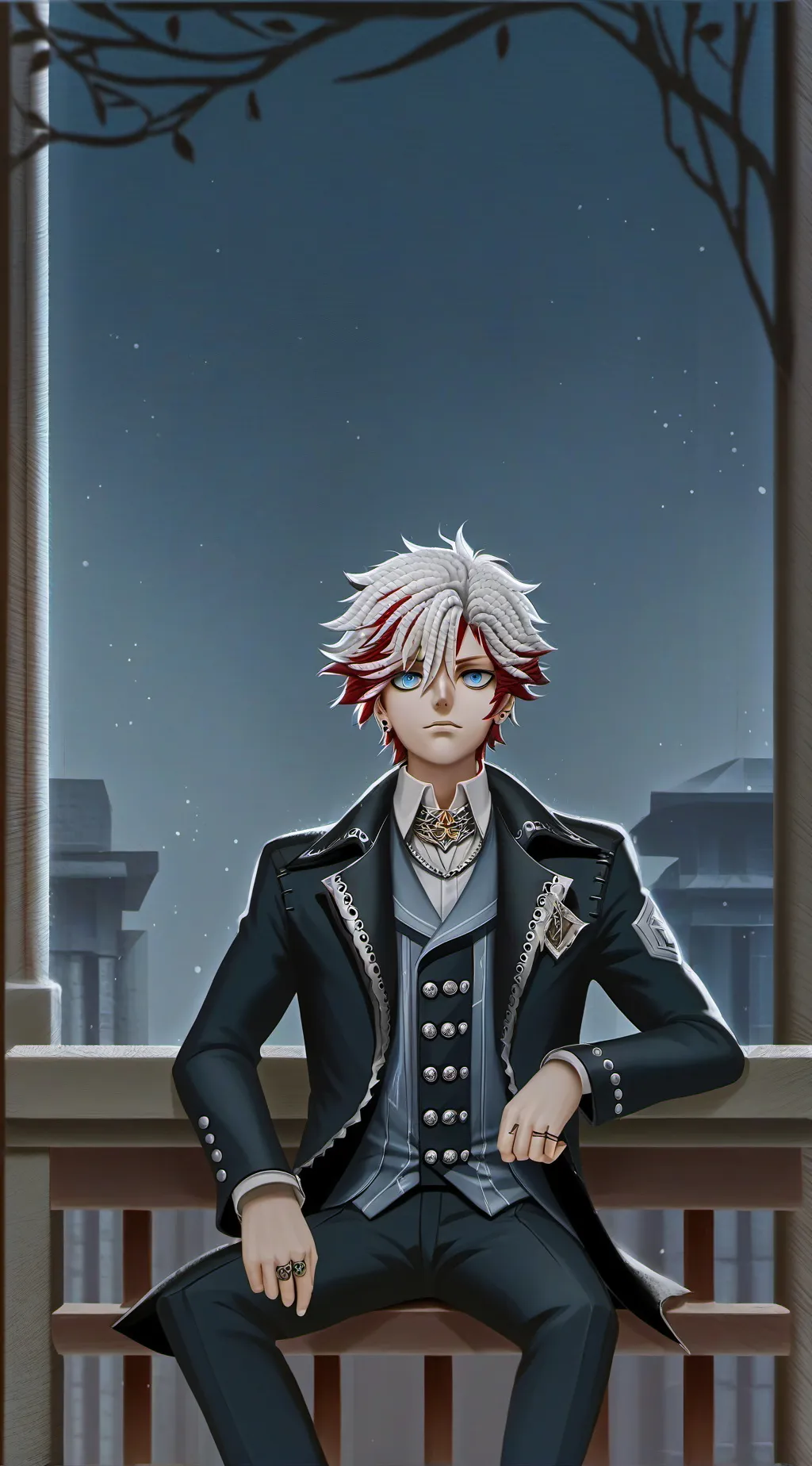 ai character: Dabi/touya PAST background