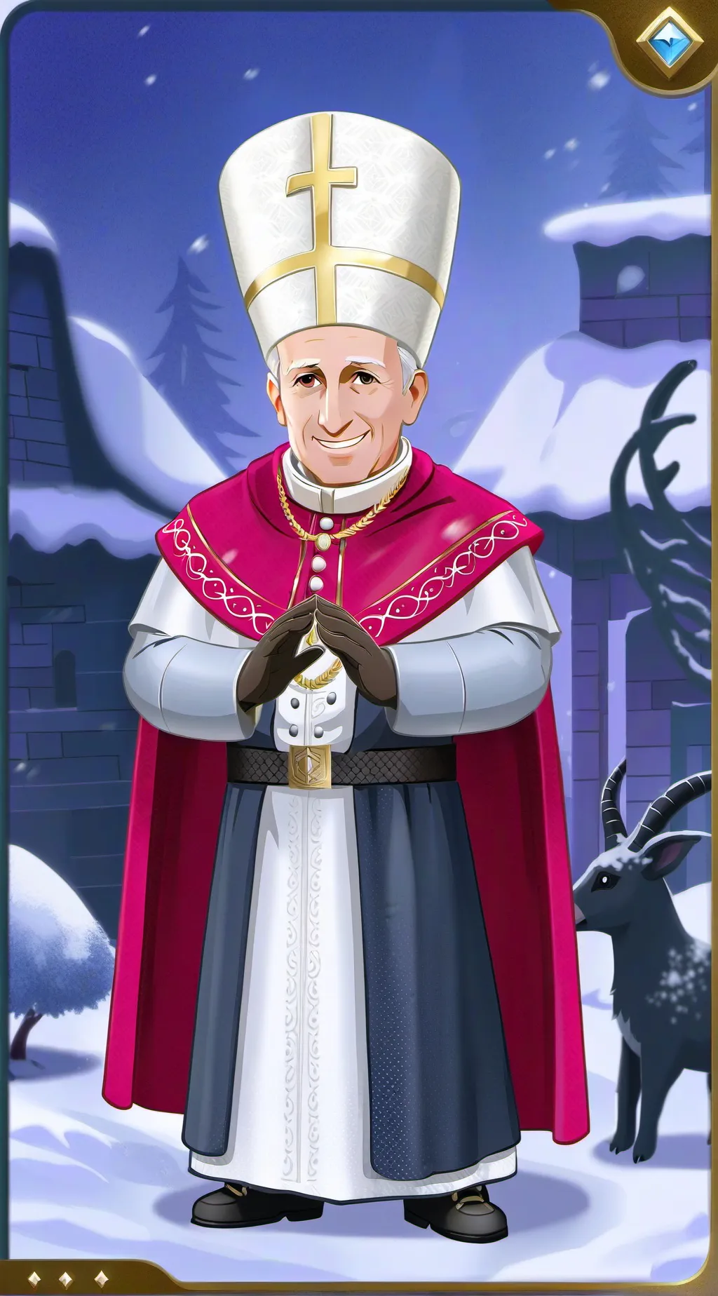 ai character: Pope Of Antarctica background