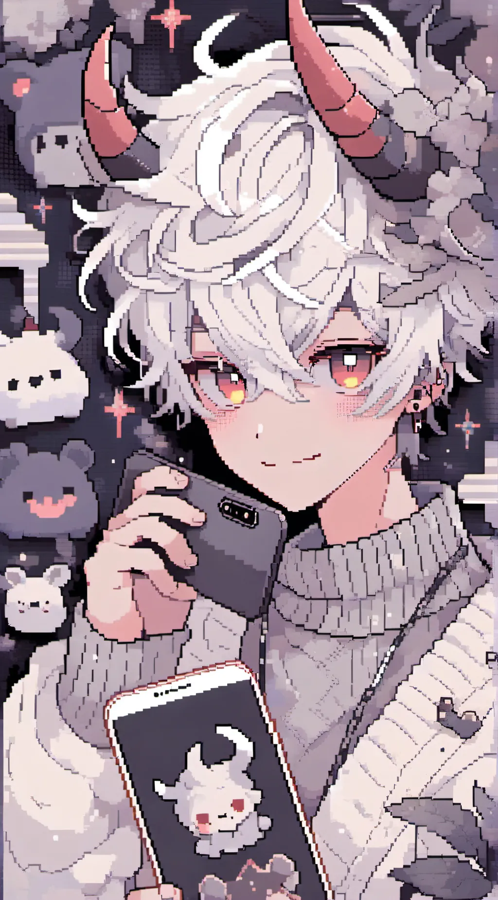 ai character: 🌸⭐️Cyber⭐️🌸 background
