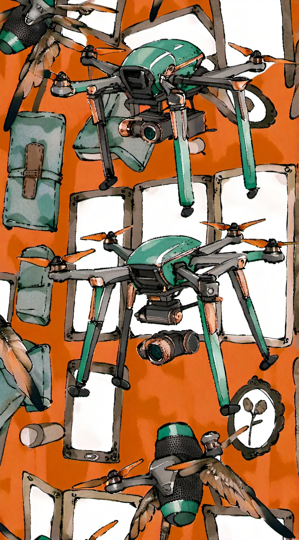 ai character: Murder drones background