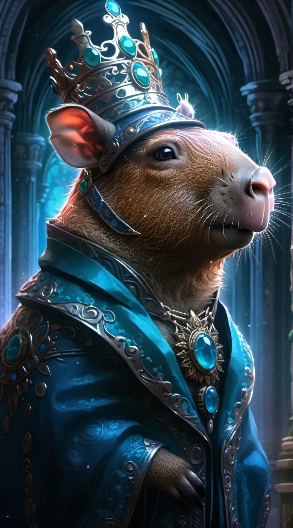 ai character: Majestad Capibara  background
