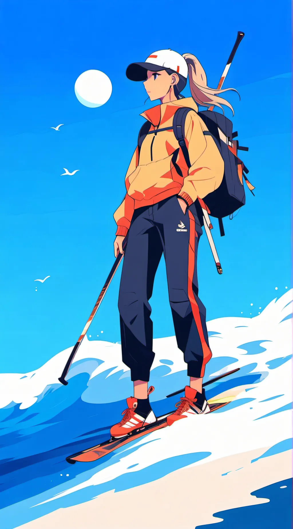 ai character: mga+hike background