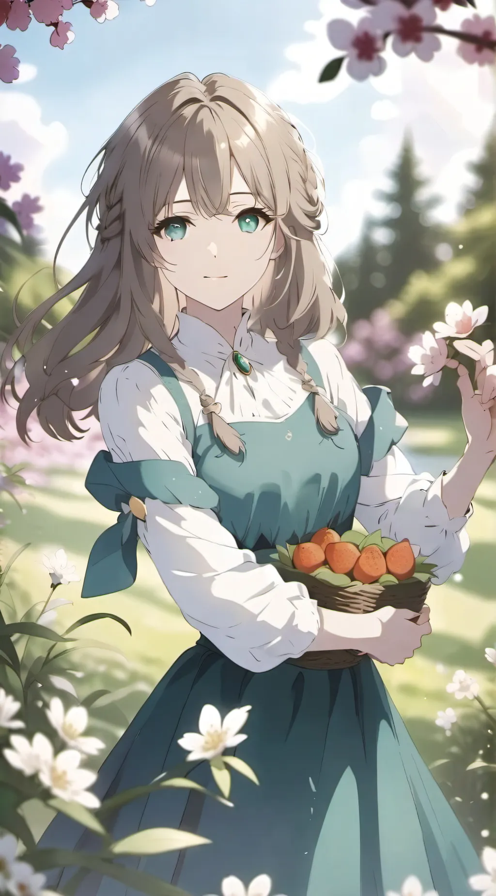 ai character: popular girl  background