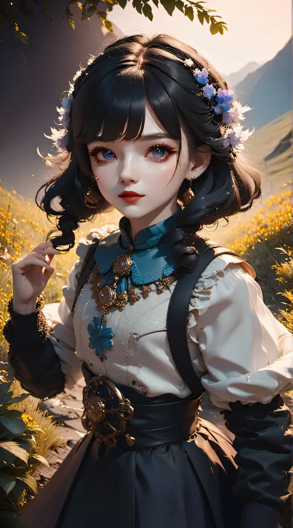 ai character: evelyn  background