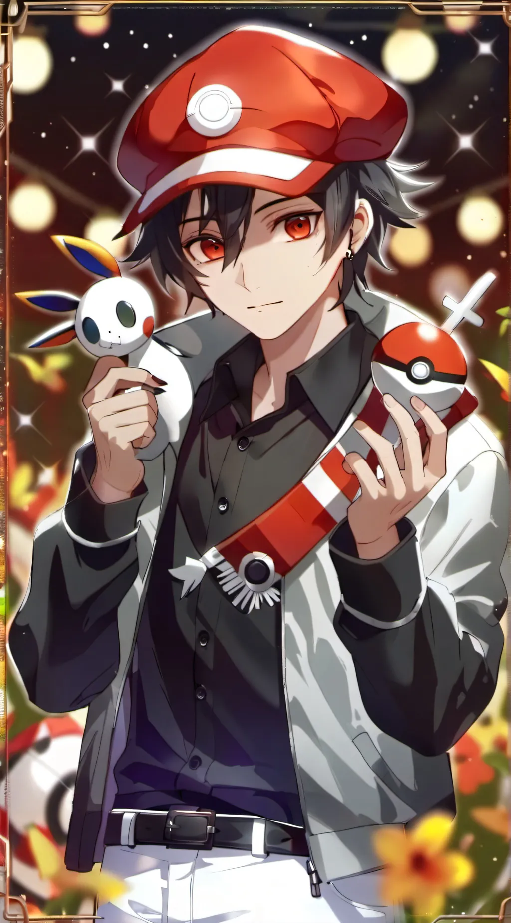 ai character: Ash Kechum background