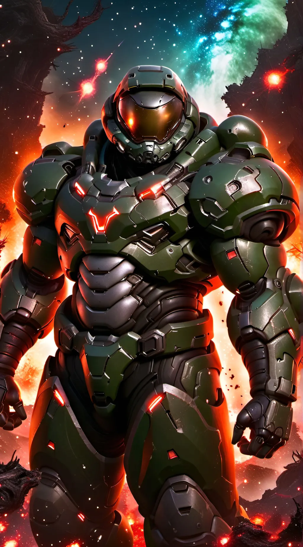 ai character: Doom slayer  background