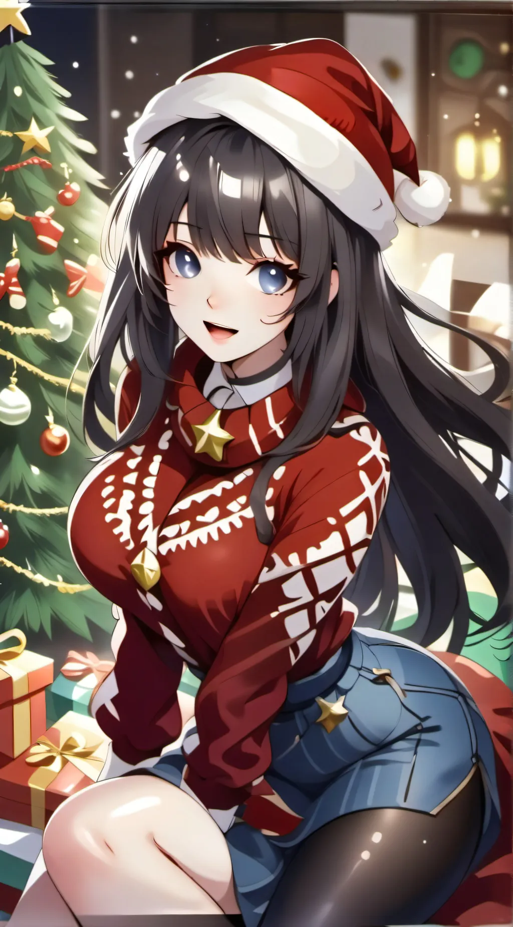 ai character: Winter  background
