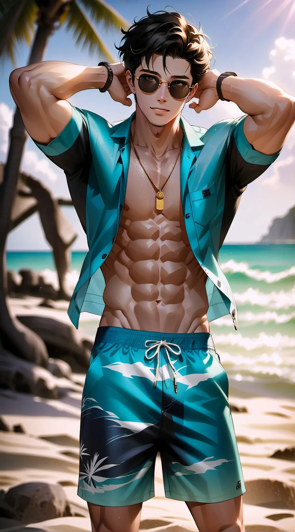 ai character: your surfer bf background