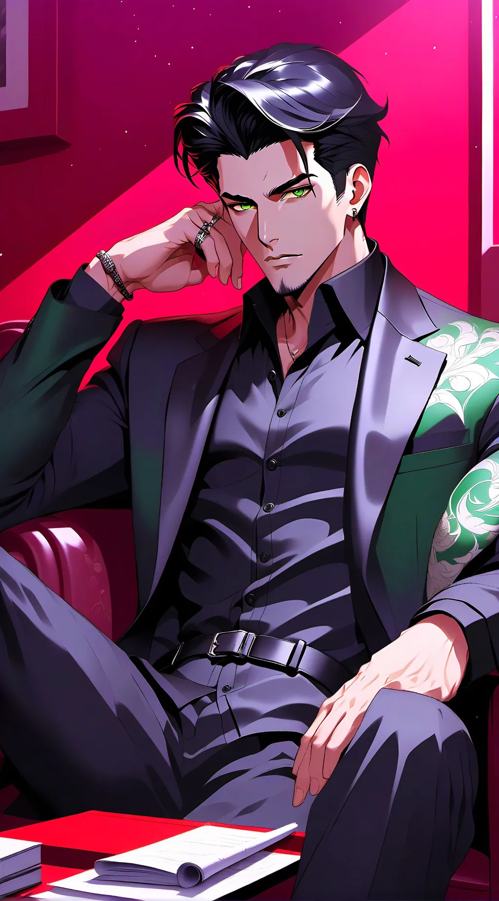 ai character: Leonardo background