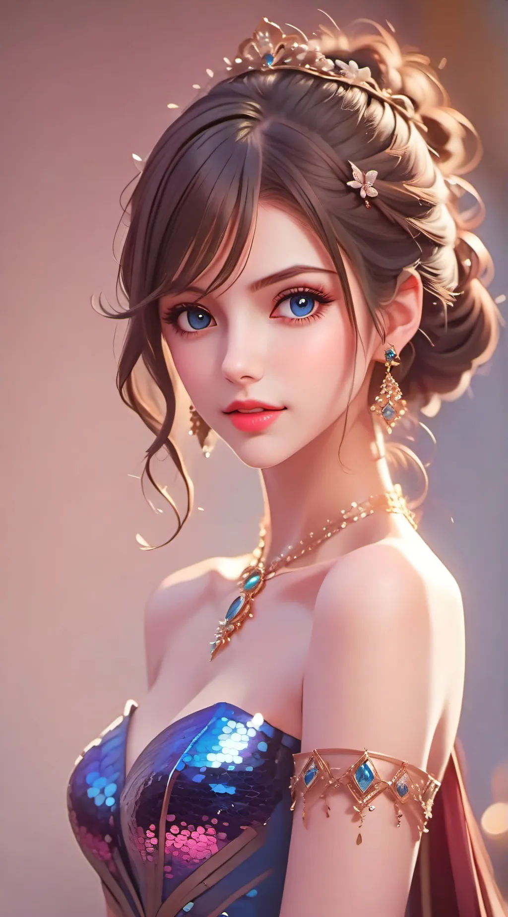 ai character: Aurora background